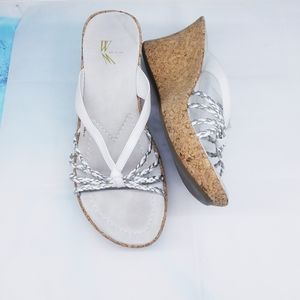 White Mountain Cork Platform Sandal